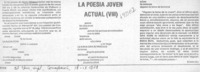 La poesía joven actual (VIII)