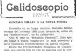 Gonzalo Millán o la nueva poesía