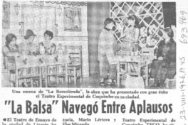 "La Balsa" navegó entre aplausos.