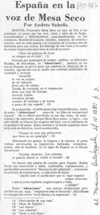 España en la voz de Mesa Seco