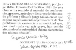 Idea y defensa de la Universidad