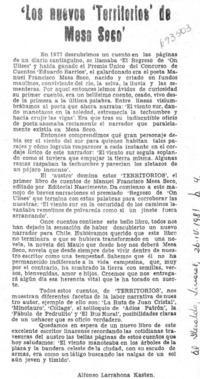 Los nuevos "territorios" de Mesa Seco