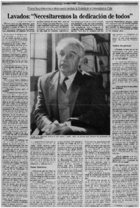 Lavados, "necesitaremos la dedicación de todos": [entrevista]