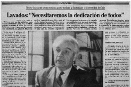 Lavados, "necesitaremos la dedicación de todos": [entrevista]