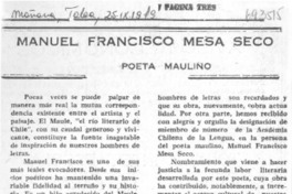 Manuel Francisco Mesa Seco