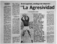 La agresividad hay que canalizarla": [entrevista]