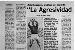 La agresividad hay que canalizarla": [entrevista]