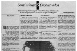 Sentimientos encontrados : [entrevista]