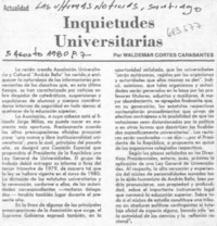 Inquietudes universitarias