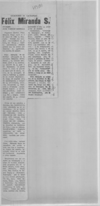 Félix Miranda S.