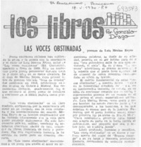 Las voces obstinadas