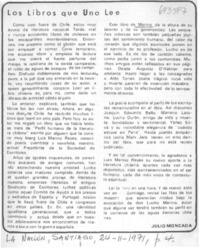 Los libros que uno lee