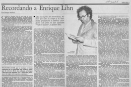 Recordando a Enrique Lihn