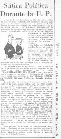 Sátira política durante la U.P.