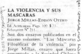 La Violencia y sus máscaras.