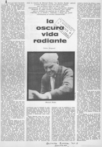 La oscura vida radiante.