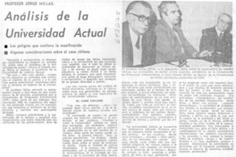 Análisis de la universidad actual.