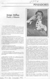 Jorge Millas : [entrevista]