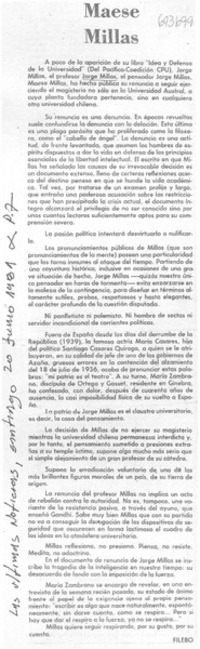 Maese Millas