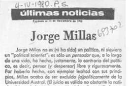 Jorge Millas