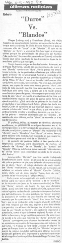 "Duros" vs. "blandos"