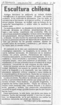 Escultura chilena