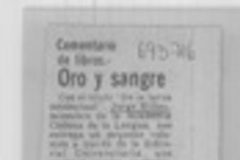 Oro y sangre