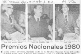 Premios Nacionales 1980.
