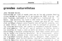 José Toribio Medina.