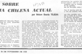 Notas sobre poesía chilena actual