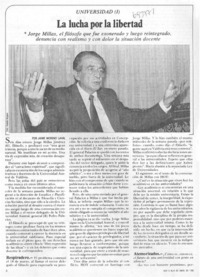 La lucha por la libertad : [entrevista]