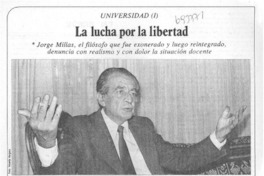 La lucha por la libertad : [entrevista]