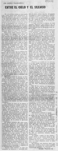 Entre el cielo y el silencio