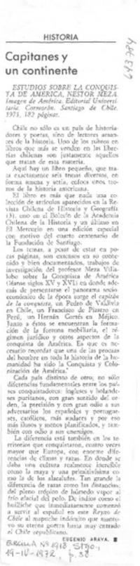 Capitanes y un continente