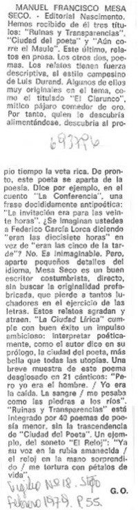 Manuel Francisco Mesa Seco.