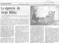 La vigencia de Jorge Millas.