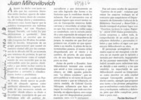 Juan Mihovilovich