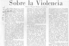 Sobre la violencia