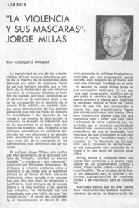 La violencia y sus máscaras"