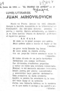 Juan Mihovilovich.