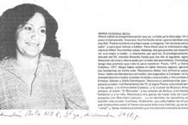 María Eugenia Meza.