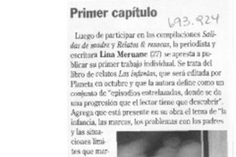 Primer capítulo.