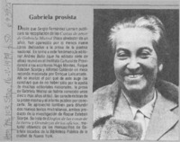 Gabriela prosista.