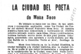 La ciudad del poeta