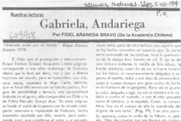 Gabriela, andariega