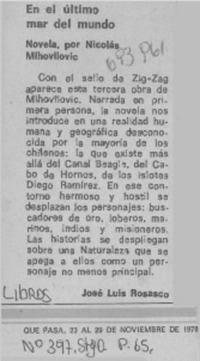 En el último mar del mundo