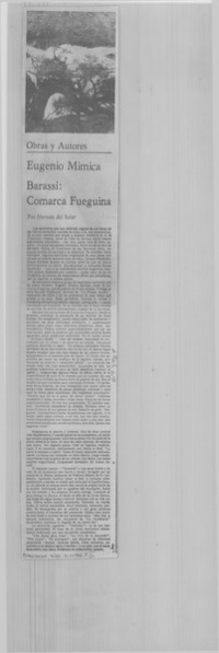 Eugenio Mimica Barassi, Comarca fueguina