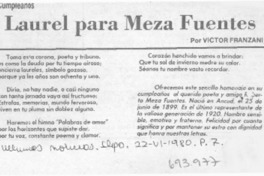Laurel para Meza Fuentes