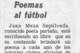 Poemas al fútbol.