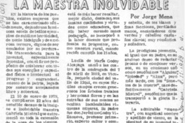 La maestra inolvidable